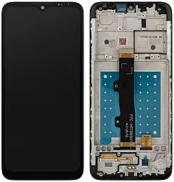 Дисплей Motorola Moto E7 (XT2095) с тачскрином и рамкой, Black