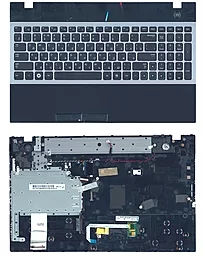Клавиатура для ноутбука Samsung 300V5A 305V5A NP305V5A NV300V5A с топ панелью черная / серая