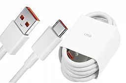Кабель Xiaomi Original USB-A - Type-C 120w 6a 1м cable White - мініатюра 4 Кабель Xiaomi Original USB-A - Type-C 120w 6a 1м cable White - мініатюра 4