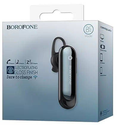 Блютуз гарнитура Borofone BC14 Black - фото 5