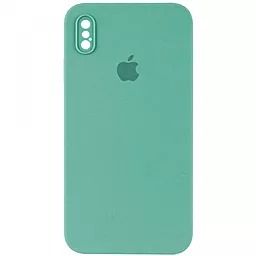 Чохол Silicone Case Full Camera Square для Apple iPhone X, iPhone XS Denim blue
