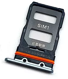 Держатель (лоток) Сим карты Xiaomi 12 Pro Dual SIM  Blue