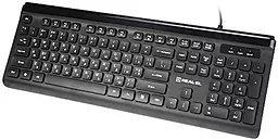 Клавіатура REAL-EL 7085 Comfort Black (EL123100032) - мініатюра 2