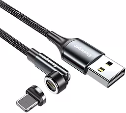 Кабель USB Essager Universal 540 Ratate Magnetic 12w 3a Lightning cable grey (EXCCXL-WX0G)