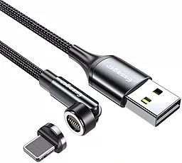 Кабель Essager Universal 540 Ratate Magnetic USB-A - Lightning 12w 3a м cable Grey (EXCCXL-WX0G)