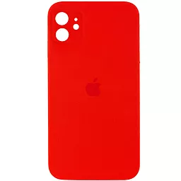 Чехол Silicone Case Full Camera Square для Apple iPhone 11 Red