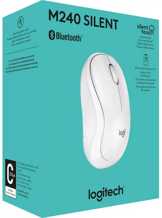 Компьютерная мышка Logitech M240 Off White (910-007120) - фото 5