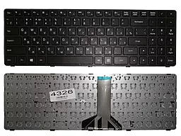 Клавіатура для ноутбуку Lenovo B50-50 IdeaPad 100-15IBD черная - мініатюра 4