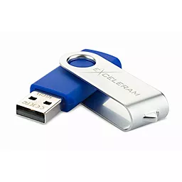 Флешка Exceleram 16GB P1 Series USB 2.0 (EXP1U2SIBL16) Silver/Blue