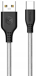 Кабель McDodo Warrior Series USB-A - Type-C 12w 2.4a 1м cable Grey (CA-5171) - фото Кабель McDodo Warrior Series USB-A - Type-C 12w 2.4a 1м cable Grey (CA-5171)