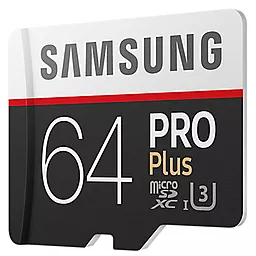 Карта памяти Samsung microSDXC 64GB Pro Plus Class 10 UHS-I U3 (MB-MD64GA/RU) - миниатюра 3