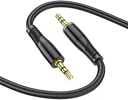 Аудіо кабель Hoco UPA25 AUX mini Jack 3.5mm M/M Cable 1 м black - мініатюра 2
