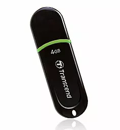 Флешка Transcend JetFlash 300 4Gb (TS4GJF300) Black/green - фото Флешка Transcend JetFlash 300 4Gb (TS4GJF300) Black/green