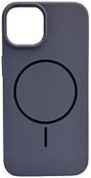 {"ru": "Чехол", "uk": "Чохол"} Silicone Case Full Fine Ring MagSafe для Apple iPhone 15  Lavender Grey