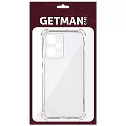 Чехол GETMAN Ease logo для Xiaomi Redmi Note 12 Pro 5G Transparent - миниатюра 2