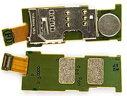 Шлейф Nokia E52 з коннектором SIM-карти і карти пам'яті Original