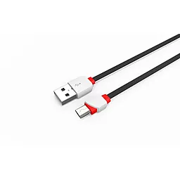 Кабель USB LDNio micro USB Cable Black (LS12) - миниатюра 2