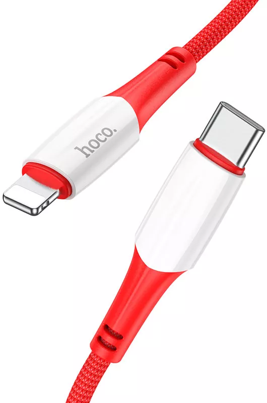 Кабель Hoco X70 Ferry USB Type-C - Lightning 20w 3a 1м PD сable Red - фото 2