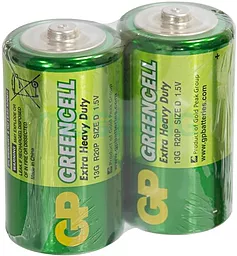 Батарейки GP Greencell D 2шт - фото Батарейки GP Greencell D 2шт