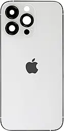 Задняя крышка корпуса Apple iPhone 13 Pro Max со стеклом камеры Silver - фото Задняя крышка корпуса Apple iPhone 13 Pro Max со стеклом камеры Silver