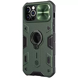 Чехол Nillkin TPU+PC CamShield Armor (шторка камеру) Apple iPhone 12 Pro Max Green - миниатюра 3
