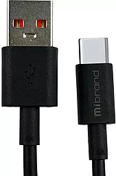 Кабель USB Mibrand MI-12 5A USB Type-C Cable Black (MIDC/12TB)