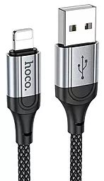 Кабель USB Hoco КX102 Fresh charging 12w 2.4a Lightninhg cable black