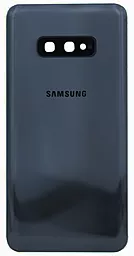 Задняя крышка корпуса Samsung Galaxy S10e 2019 G970F со стеклом камеры Prism Black - фото Задняя крышка корпуса Samsung Galaxy S10e 2019 G970F со стеклом камеры Prism Black