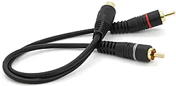 Видеокабель RCA - 2xRCA F/M 0.2m black (YT-RCA(F)/2хRCA(M)-0,2CuB) Voltronic - фото Видеокабель RCA - 2xRCA F/M 0.2m black (YT-RCA(F)/2хRCA(M)-0,2CuB) Voltronic