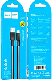 Кабель Hoco X69 Jaeger USB-A - Lightning 12w 2.4a 1м cable Black/White - мініатюра 5 Кабель Hoco X69 Jaeger USB-A - Lightning 12w 2.4a 1м cable Black/White - мініатюра 5