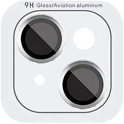 Защитное стекло Epik Metal Classic на камеру для Apple iPhone 15, iPhone 15 Plus  Silver