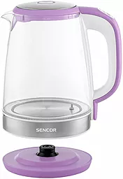 Електрочайник Sencor Series 2000, 2л, Strix, скло, 5 темп.реж, фіолетовий - мініатюра 5