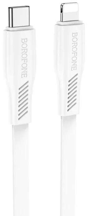 Кабель Borofone BX85 Auspicious USB Type-C - Lightning 20w 3a 1м PD сable White - фото 1