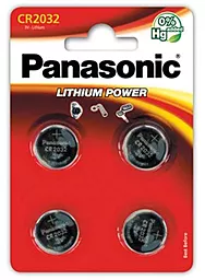 Батарейки Panasonic CR2032 BL 4 шт 3 V