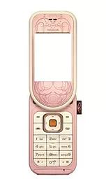 Корпус для Nokia 7373 з клавіатурою Pink