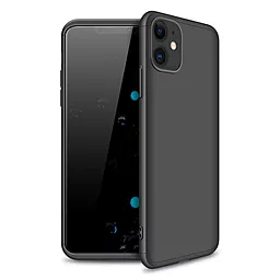 Чехол LikGus GKK 360 градусов (opp) для Apple iPhone 12 (6.1") Черный