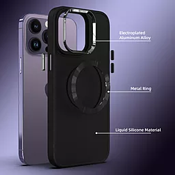 Чехол Epik TPU Bonbon Metal Style with MagSafe для Apple iPhone 11 Black - миниатюра 5