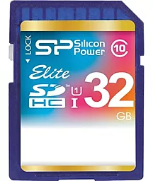 Карта памяти Silicon Power SDHC 32GB Elite Class 10 UHS-I U1 (SP032GBSDHAU1V10)