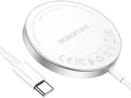 Беспроводное (индукционное) зарядное устройство Borofone BQ18 Energy 3-in-1 magnetic wireless fast charger White (BQ18W)