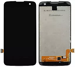 Дисплей LG K4 2016 (K120, K121, K130) (без отвору під датчик) з тачскріном, Black