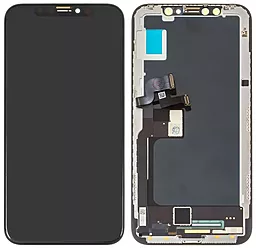 Дисплей Apple iPhone X с тачскрином и рамкой, оригинал (Китай), черный