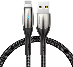 USB Кабель Baseus Horizontal Data 12W 2.4A 0.5M Lightning Cable Black (CALSP-A01)