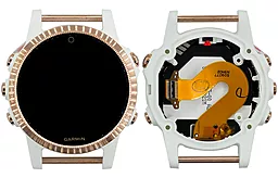 Дисплї (екран) для розумних годинників Garmin Fenix 5S, Fenix 5S Sapphire з тачскріном і рамкою, Gold