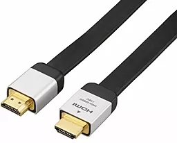 Видеокабель HDMI Slim High-Speed with Ethernet V2.0 8m Черный Veron - фото Видеокабель HDMI Slim High-Speed with Ethernet V2.0 8m Черный Veron