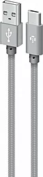 Кабель Intaleo CBGNYT2 USB-A - Type-C 12w 2.4a 2м cable Grey (1283126489143) - фото Кабель Intaleo CBGNYT2 USB-A - Type-C 12w 2.4a 2м cable Grey (1283126489143)