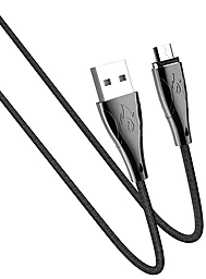 Кабель USB Hoco U75 Blaze Magnetic 3A micro USB Cable Black