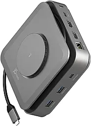 Мультипортовый USB Type-C хаб J5create 12-in-1 USB3.0 gray (JCD3199-N) - фото Мультипортовый USB Type-C хаб J5create 12-in-1 USB3.0 gray (JCD3199-N)