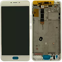 Дисплей Meizu U20 (U685) с тачскрином и рамкой, оригинал, White - фото Дисплей Meizu U20 (U685) с тачскрином и рамкой, оригинал, White