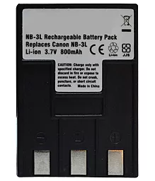 Аккумулятор для фотоаппарата Canon NB-3L (800 mAh)