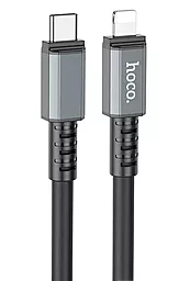 Кабель Hoco X85 Strength USB Type-C - Lightning 20w 3a 1м PD сable Black - фото Кабель Hoco X85 Strength USB Type-C - Lightning 20w 3a 1м PD сable Black